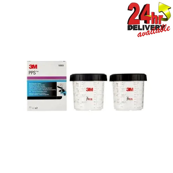 Sistema de preparación de pintura 3M 16001 PPS taza y collar mezclador de pintura en aerosol estándar