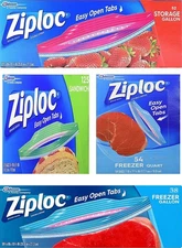 Ziploc Variety Pack 54 Freezer Quart Bags, 38 One Size, Multicolor 