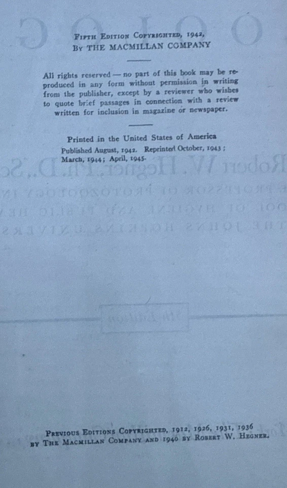 College Zoology- By Robert W. Hegner - Bild 4 von 4