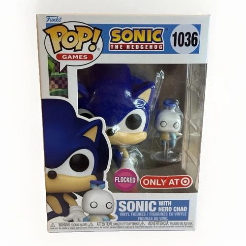 Funko Pop Games Sonic 1036 Flocked Target Exclusive