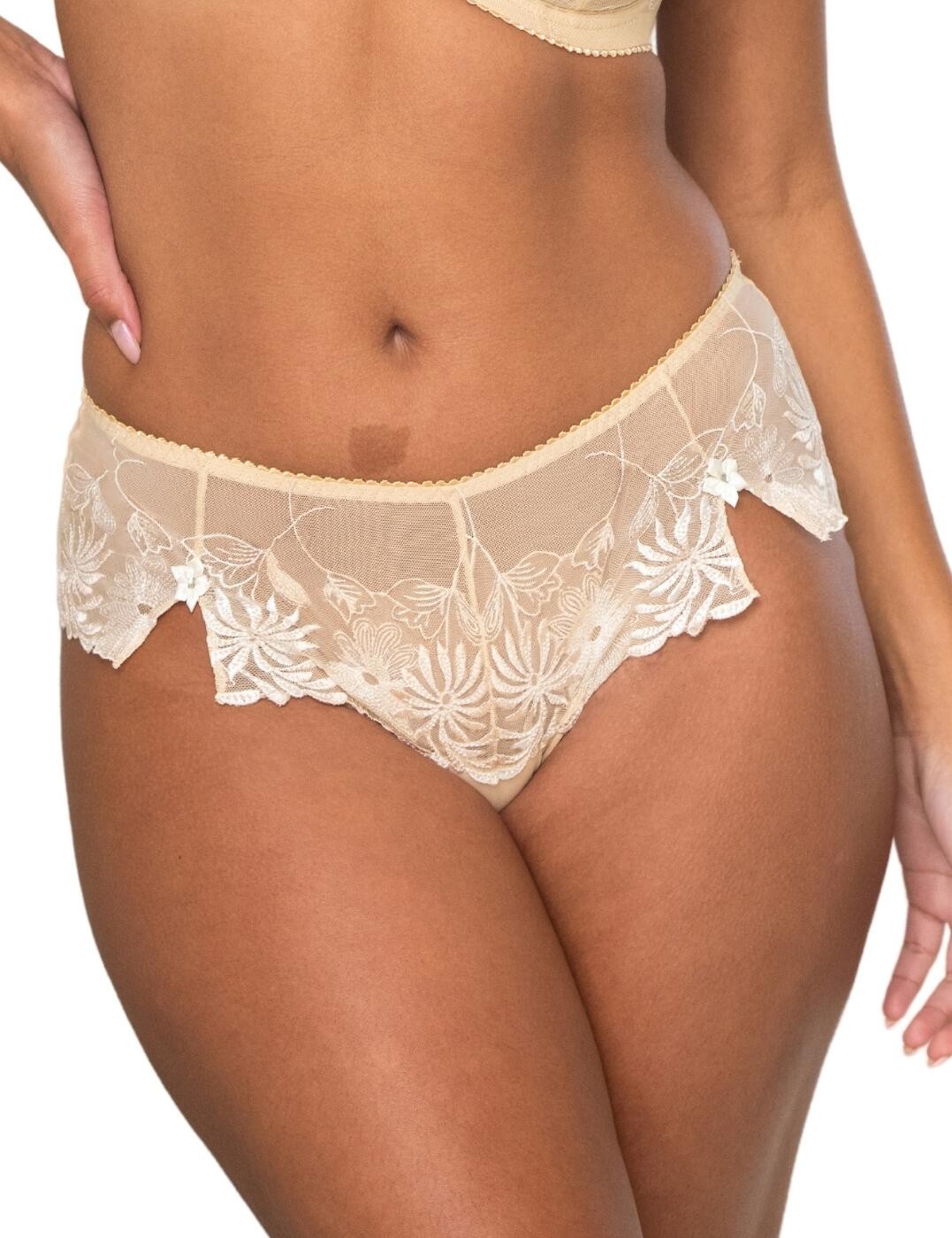 3XL - 20 Pour Moi St Tropez Shorty Brief Flattering Embroidered Knickers 7703