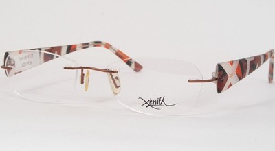 Xenith X300 7A Brown Einzigartig Selten Rahmenlose Brille 50-18-140mm