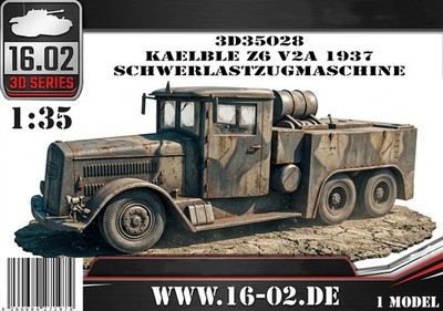 3D35028 Kaelble Z6 V2A 1937 3D gedruckter Bausatz 1:36 von 16.02