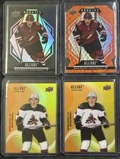 Matias Maccelli 2023-24 UD Allure Black RAINBOW/ COLOR FLOW X2/ Orange Slice LOT