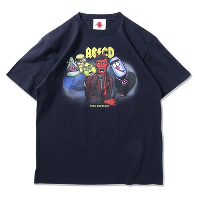 Punk Drunkers  Hell s ABCD T Shirt Navy XL PUNK DRUNKERS Lolicre Haoming Soft Vi