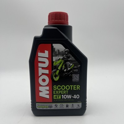 Engine Oil Motul 4T SAE 10W-40 HC Synthesis Scooter Expert MB 1 Litre API SP JASO MB