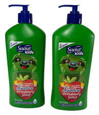 2X Suave Kids 2 in 1 Shampoo Conditioner with Pump Strawberry Blast 18 oz