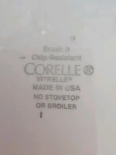 Corelle Vitrelle USA Red Rimmed 6 1/4" Soup Cereal Bowl