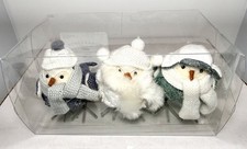 2018 Wondershop Featherly Friends Mini Fabric Birds Winter Christmas Pack Of 3