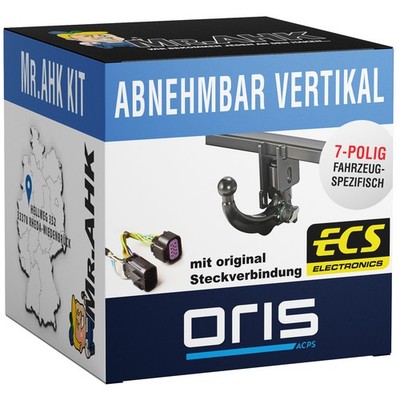 Für Audi A4 B8 07-15 Oris Anhängerkupplung vert. abnehmbar mit 7polig spezi.