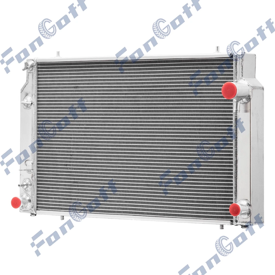 Radiador de aluminio de 4 filas para Jaguar XJS V12 XJ12 1976-1992 1990 5,3 L 6,0 L MT Foto 4 de 4