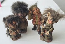 4 Trolle z. b Nyform, Fosse Sammelfiguren aus Norwegen Troll