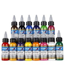 14 Color Intenz Tattoo Ink Set 1oz 30ml Bottles Genuine Inks Permanent Makeup US
