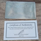 Pyromet The Silver Card 1 oz .999 Fine Silver Bar 2024 w/ Certificate