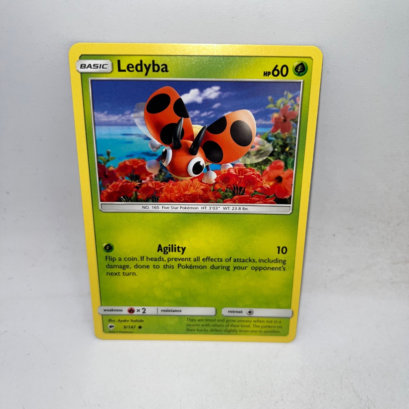 Ledyba 9/147 Common Burning Shadows Pokemon Lightly Played