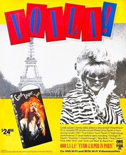 1987 CYNDI LAUPER Original Vintage Print Ad 10" x 12" AD ONLY, NOT A CD/VHS!