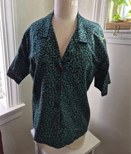 Vintage Ann Tjian for KENAR- 60% Linen 40% Cotton - Size 4 - 2 front pockets