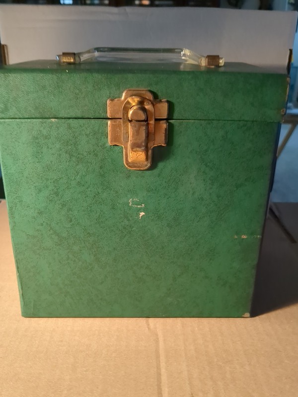 Vintage Amfile Platter-pak Storage/Carrying Case w 40/dividers For 45rpm Records