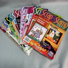 Scrap Stamp Arts Magazine Lot of 12 Paper Crafting Stamping DIY Hobby Vintage