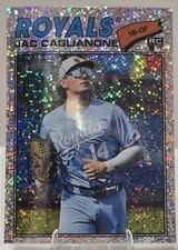 2026 Topps Heritage Jac Caglianone RC  Silver Sparkle Parallel SP KC Royals