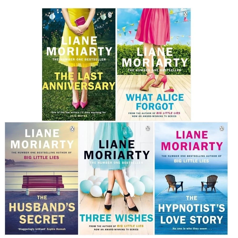 B&Q - Liane Moriarty Collection 5 Books Set (Three WishesWhat Alice ForgotThe Husbands SecretThe Last AnniversaryThe Hypnotist's - Image 3