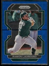2022 Panini Prizm Ramon Laureano Blue Wave Prizm /60 Oakland Athletics