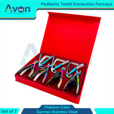 Juego de 7 Pinzas Pedo Extracción de Dientes Kelin Alicates para Niños - Arco Iris