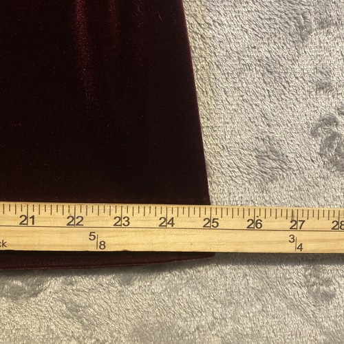 Maxi abito donna vintage R&M Richards taglia 12P velluto mirtillo rosso vamp - Foto 7 di 9