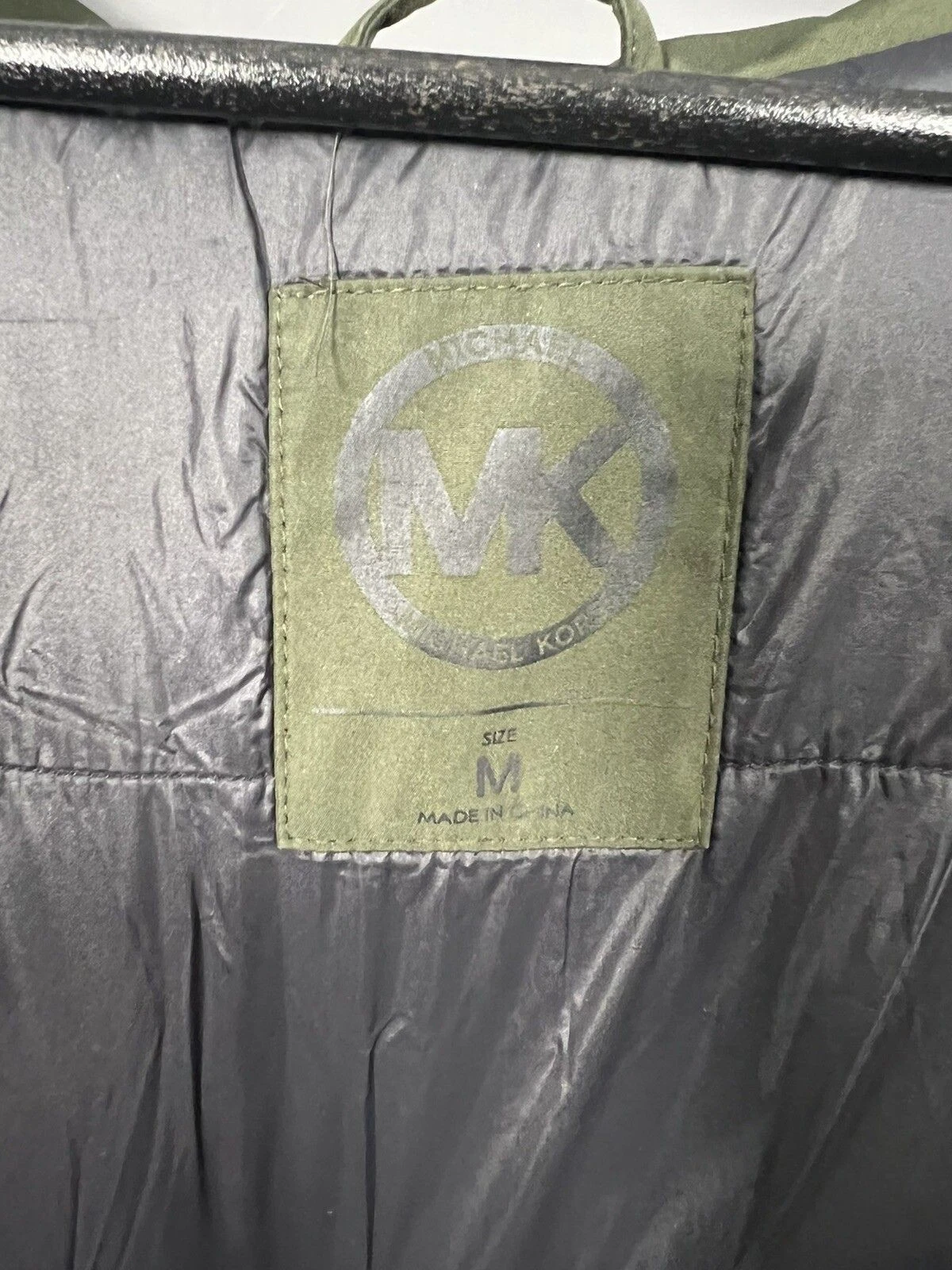 Parka trapuntato MICHAEL KORS Taglia Media Verde Ottime condizioni Donna