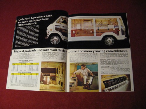 1971 Ford Econoline Van Pickup Truck Sales Brochure Booklet Catalog Original Old - Picture 3 of 7