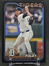 2024 Topps Update #US290 Jason Foley Black #/74 Tigers