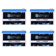 Mighty Max 12V 12Ah Lithium Battery Replaces Feber Ferrari California - 4 Pack