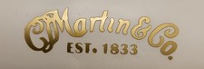 CF Martin Co  Logo Gold Die-Cut Vinyl Decals