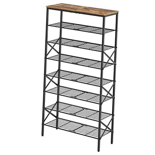 8-Tier Large Capacity Shoe Rack Organizer Holds 32 Pairs