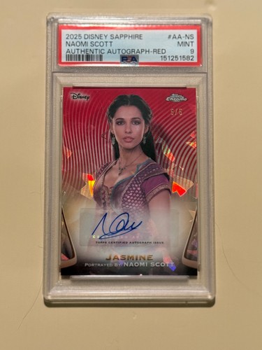 2025 Disney Sapphire Naomi Scott authentic autograph /5 Bookend