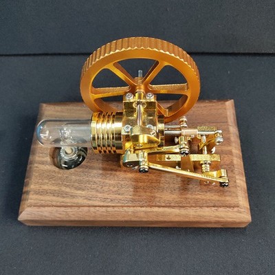 Coaxial Swing Arm Stirling Engine Model   Mini Brass Steam Science Gift Toy