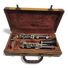 Lyons Monarch Clarinet Vintage Chicago Wood Clarinet Parts Repair With Case