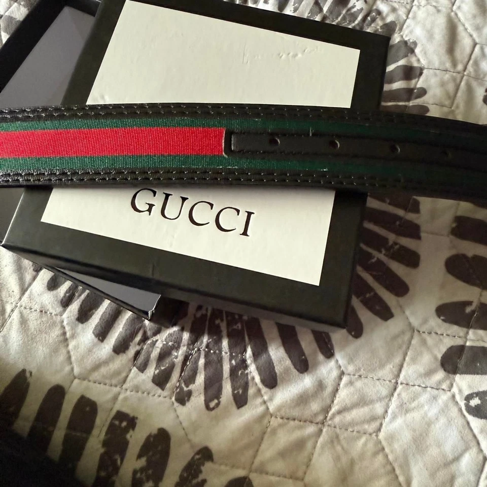 Gucci Matte Black "GG" Buckle Women's Belt - Image 2 of 4