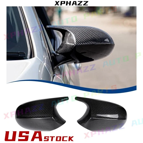 Real Carbon Fiber Mirror Caps Fits For BMW 09-11 E90 E91 / 10-12 E92 E93 LCI
