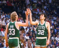 Boston Celtics Kevin McHale  Larry Bird 8x10 Photo NBA Basketball Print