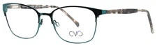 CVO CLEARVISION Anaheim Teal Womens Cat Eye Eyeglasses 52-17-130 B:37 B 'AS-IS'