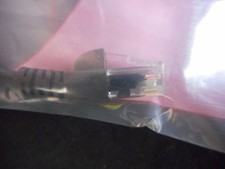 NEW EMERSON Cat5e Ethernet Cable 350mhz Molded RJ45 M/M 1ft .3m Black