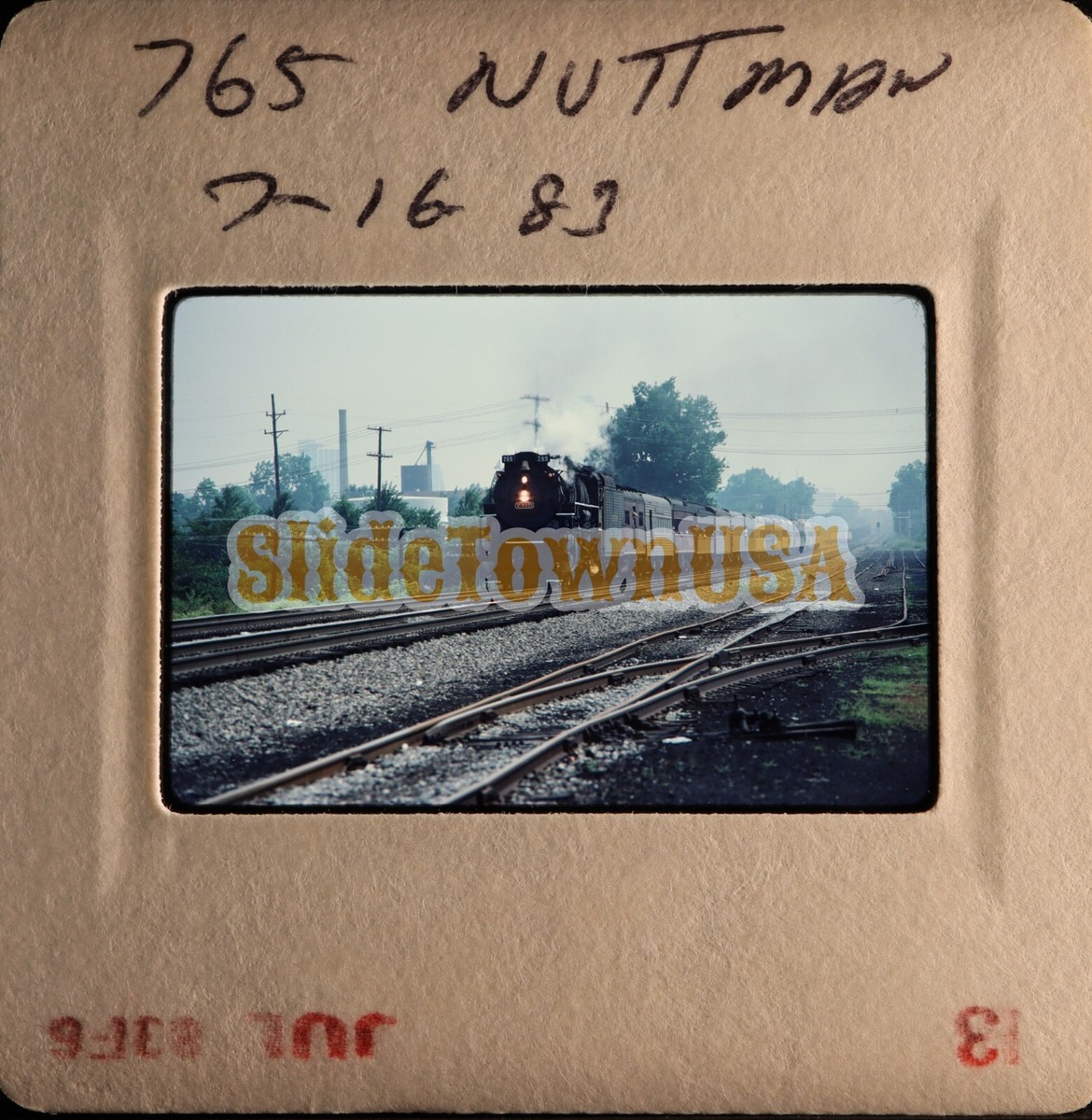 Vtg 1983 Train Slide 765 Nickel Plate Road Steam Engine X5E159 | eBay