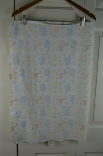 Carter's Giraffe Elephant Frog Baby Receiving Blanket Flannel Cotton Swaddle - Picture 6 of 9