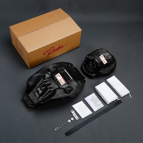 Low-Profile Driver Passenger Seat Fit For Harley Road Electra Glide 09-23 Black - Bild 10 von 10