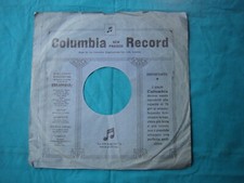 GRAMMOFONO LP 78 GIRI VECCHIA ANTICA COPERTINA COLUMBIA RECORD