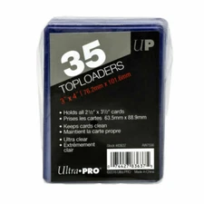 Ultra PRO Toploaders Protectors 3 x 4 inch Ultra Clear Cards - 35 Count