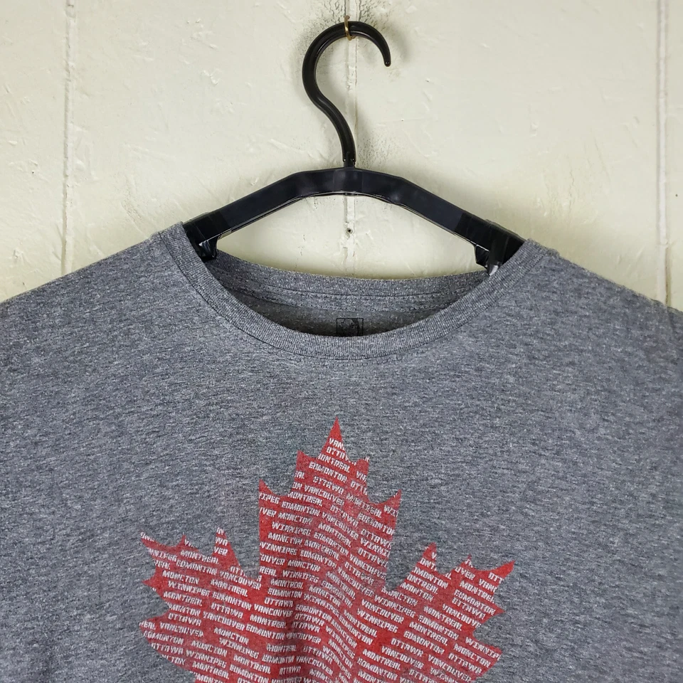 FIFA Womens World Cup Canada 2015 Shirt Mens Large Gray Graphic Short Sleeve - Image 2 of 4