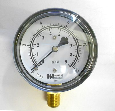 #ad WEISS INSTRUMENTS PRESSURE DIALMODEL NO. DG25C 015 4L $50.00