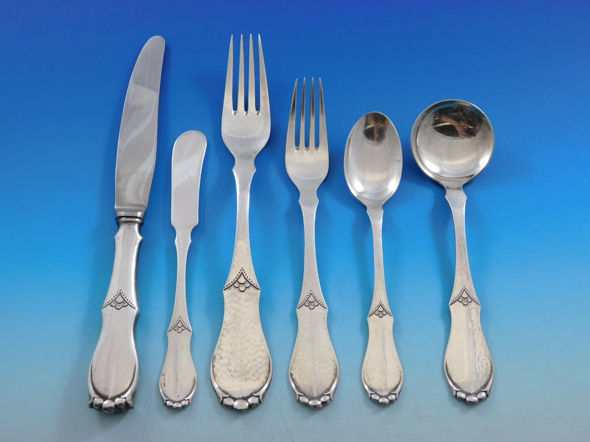 Copenhagen Silver Industry Danish Sterling Silver Flatware Set